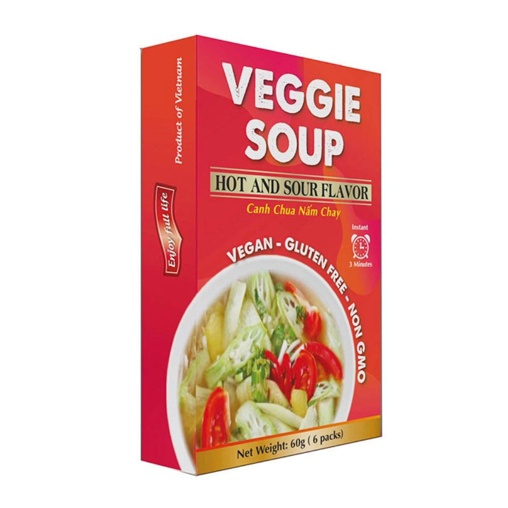 Instant Veggie Soup - Hot and Sour Flavor