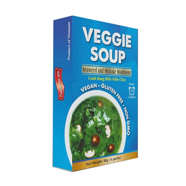 Seaweed and Shiitake Mushroom - Instant Veggie Soup