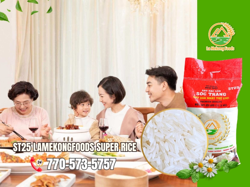 **ST25 Rice from Lamekongfoods: The Secret to Perfection in Every Family Meal**